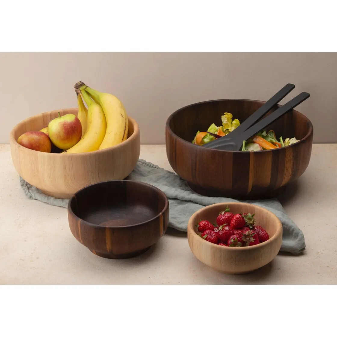 Continenta Salatbesteck 31,5 cm Duracore schwarz