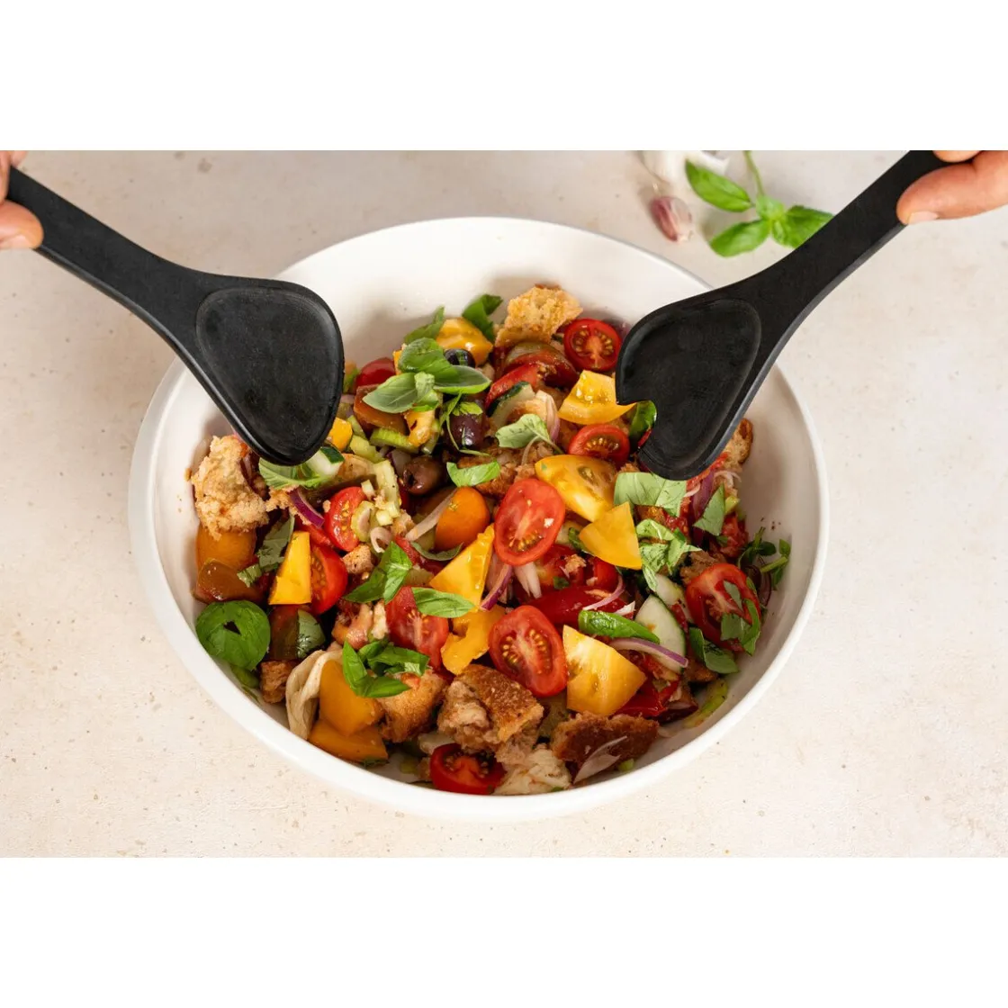 Continenta Salatbesteck 31,5 cm Duracore schwarz