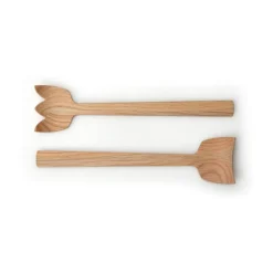 Salatbesteck<Continenta Salatbesteck 30,5cm Tulip Eiche