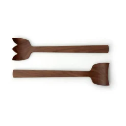 Continenta Salatbesteck 30,5cm Tulip Walnuss