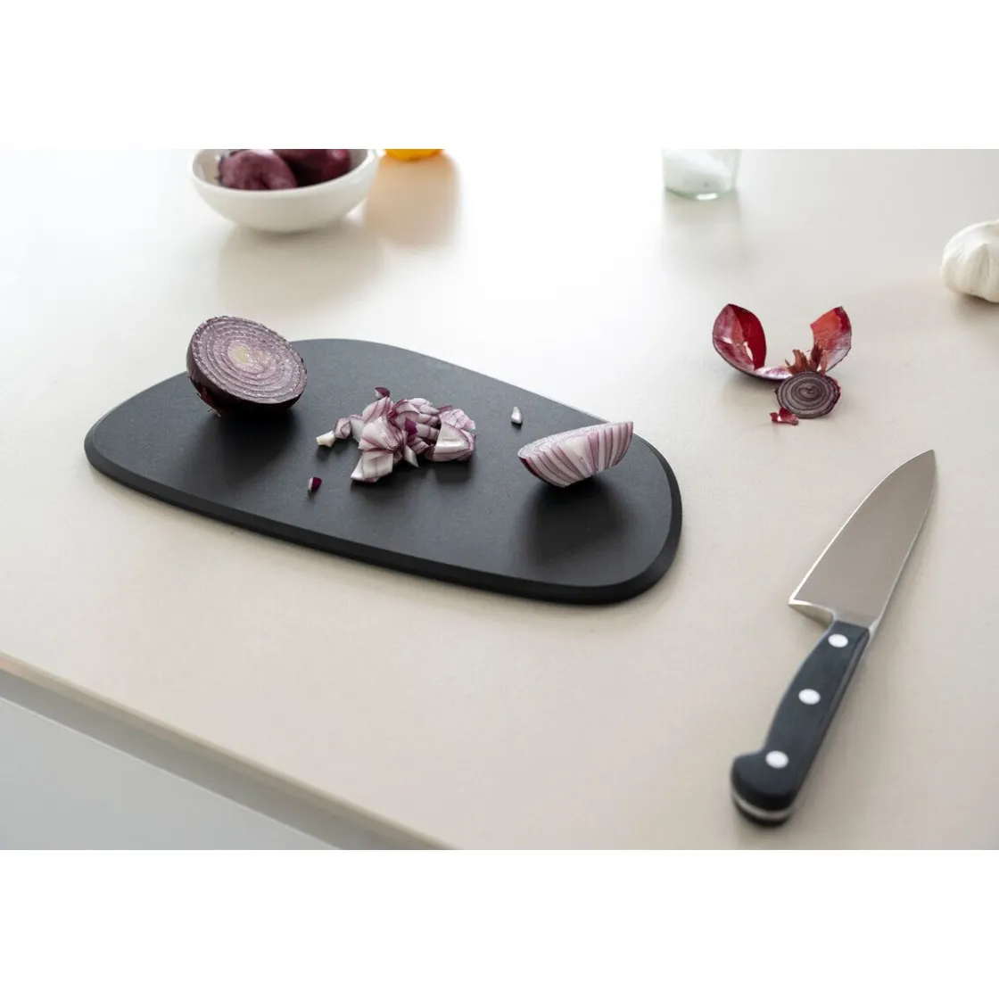 Messer & Co. Entdecken|Vatertag<Continenta Schneidebrett Duracore 27,5x15,9x0,9cm Pebble schwarz