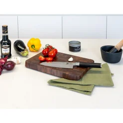 Messer & Co. Entdecken|Schneidebretter Aus Holz<Continenta Schneidebrett 38x25x3 cm Walnuss Stirnholz