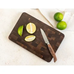 Continenta Schneidebrett 27x18x3 cm Walnuss Stirnholz