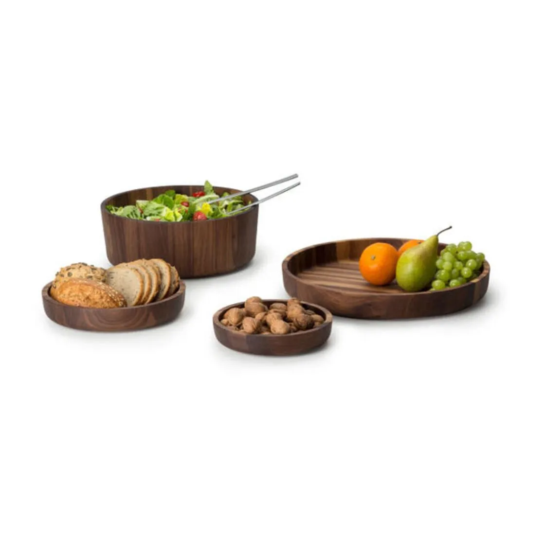 Continenta Schüssel 31 x 12 cm Walnuss
