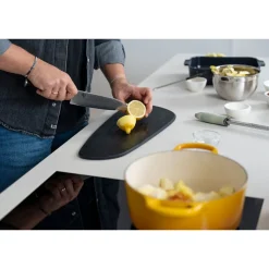 Servierplatten<Continenta Servierbrett Duracore 49x20,7x0,9cm Pebble schwarz