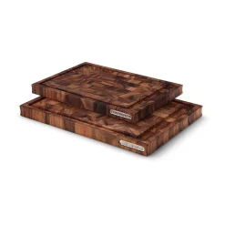 Continenta Tranchierbrett m. Saftrille Akazie Stirnholz 36,5x25x2,8cm