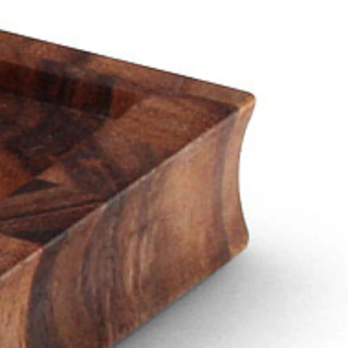 Continenta Tranchierbrett m. Saftrille Akazie Stirnholz 36,5x25x2,8cm