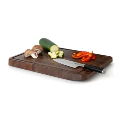 Messer & Co. Entdecken|Tranchierbretter<Continenta Tranchierbrett 46x33x4 cm Walnuss Stirnholz