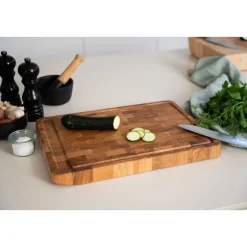 Messer & Co. Entdecken|Schneidebretter Aus Holz<Continenta Tranchierbrett 42x29x3 cm Eiche Stirnholz