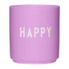 Becher<Design Letters Becher 8 cm Favourite Fashion Colour Happy lila