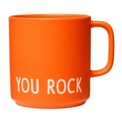 Design Letters Henkelbecher 8 cm Favourite Your Rock orange