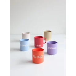 Becher<Design Letters Henkelbecher 8 cm Favourite Smile rose