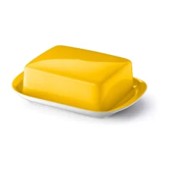 Butterdosen<Dibbern Butterdose 2-tlg. Solid Color Sonnengelb
