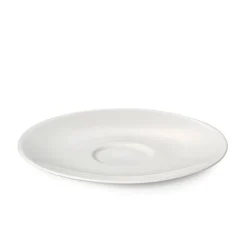 Dibbern Café au Lait Untertasse Fine Bone China Coupe weiß