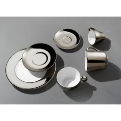 Dibbern Dessertteller 21 cm Solid Color Platin