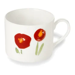 Dibbern Kaffeetasse 0,25 l Impression Mohn rot