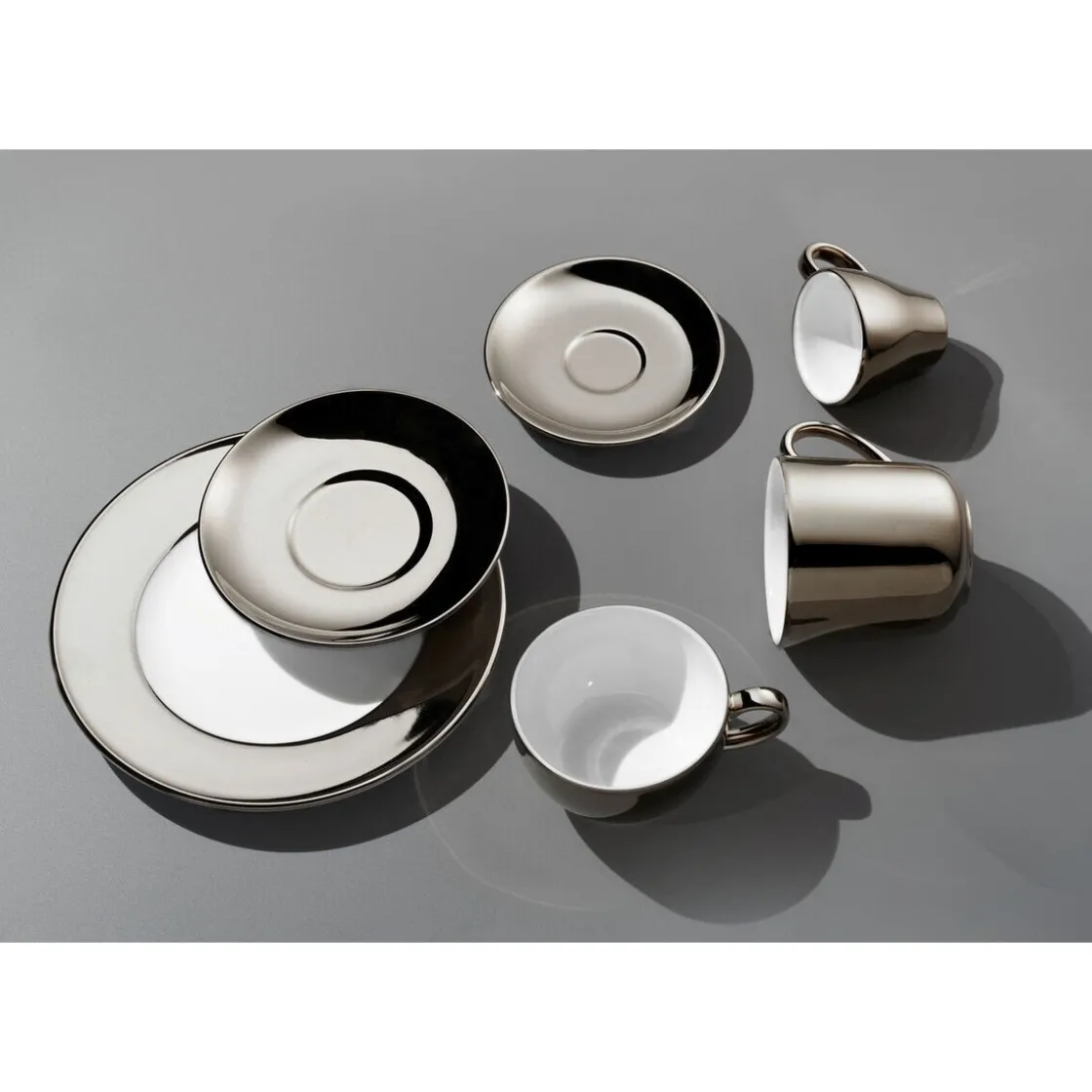 Dibbern Kaffeetasse 0,25 l Solid Color Platin