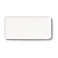 Servierplatten<Dibbern Platte eckig 32 x 15 cm Fine Bone China Pure weiß