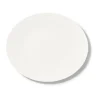 Servierplatten<Dibbern Platte oval 39 cm Fine Bone China Pure weiß