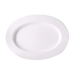 Dibbern Platte oval 39 cm Fine Bone China Classic weiß