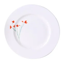Frühstücksteller<Dibbern Teller 21 cm Impression Blume rot