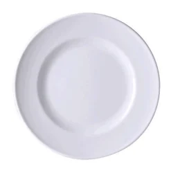 Speiseteller<Dibbern Teller flach 26 cm Fahne Solid Color weiss