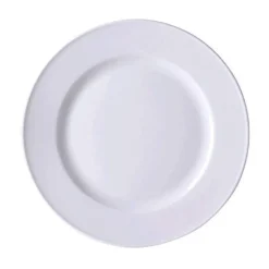 Speiseteller<Dibbern Teller flach 28 cm Fahne Solid Color weiss