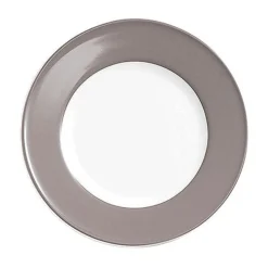 Dibbern Teller flach 26 cm Fahne Solid Color kiesel