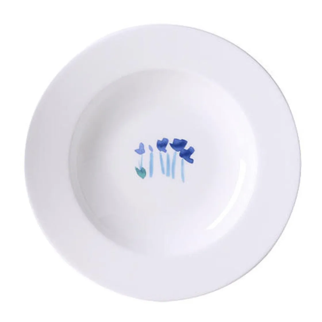 Suppenteller<Dibbern Teller tief 23cm Impression Blume Blau
