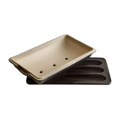Brotbacken<Emile Henry Baguette-Set 2-tlg. Kohle