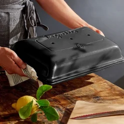 Brotbacken<Emile Henry Baguette-Set 2-tlg. Kohle