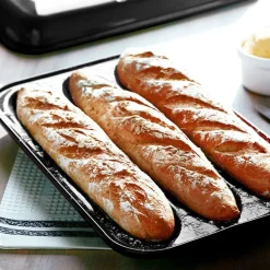 Brotbacken<Emile Henry Baguette-Set 2-tlg. Kohle