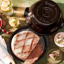 Emile Henry Brot-Set 2-tlg. Fusain