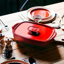 Emile Henry Deckel 35 cm für Gratinform 36x23 cm Ultime Grand Cru