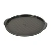Emile Henry Pizzastein 37 cm Kohle