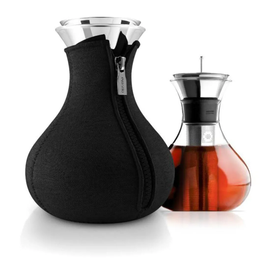 Teekannen|Teekannen<Eva Solo Teezubereiter 1l schwarz woven