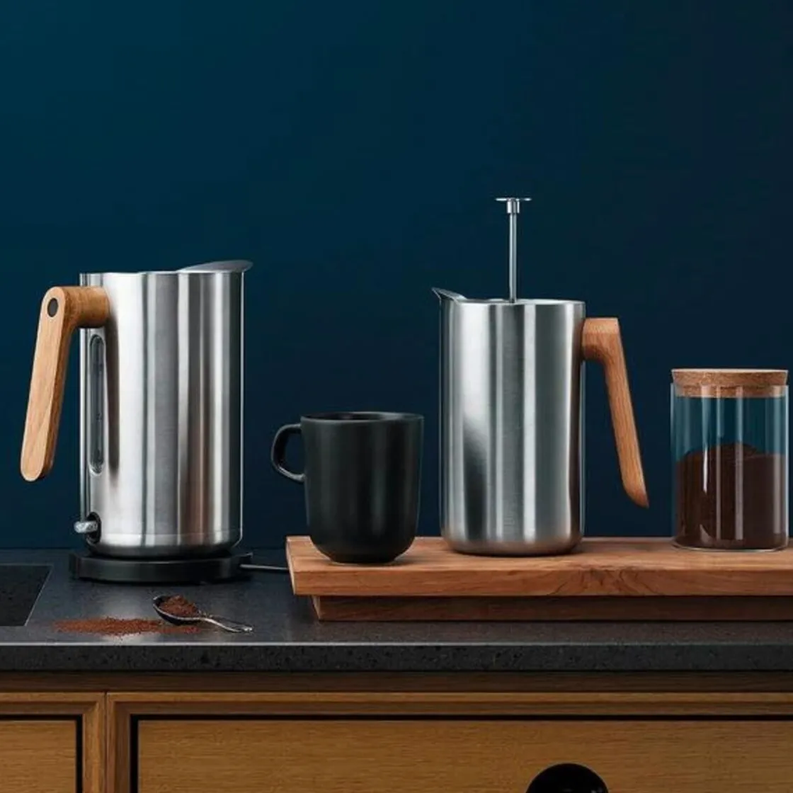 Wasserkocher<Eva Solo Wasserkocher 1,5 l 2200 W Nordic kitchen edelstahl