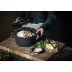 Fiskars Kasserolle 6,0 l Norden schwarz