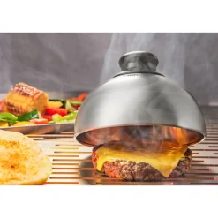 Weihnachten|Kochwelt Entdecken<Gefu Burger- und Schmelzglocke 15 cm BBQ silber