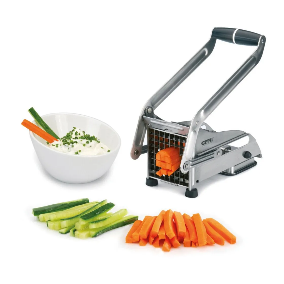 Gefu Pommes- und Gemüseschneider Cutto 25x9x13 cm edelstahl