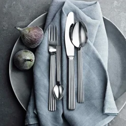 Georg Jensen Kuchengabel 4er-Set Bernadotte Edelstahl glänzend