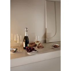Weihnachten|Silvesterparty<Georg Jensen Sektglas 6er-Set Bernadotte klar