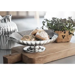 Schalen<Georg Jensen Sockelschale 28 cm Bernadotte edelstahl