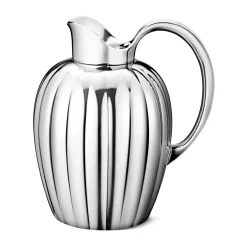 Thermoskannen<Georg Jensen Thermoskanne 1,0 l Bernadotte edelstahl