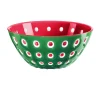 Guzzini Schüssel 25 cm Le Murrine rot/weiß/emerald