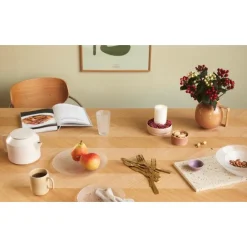 Servierplatten<Hübsch Platte klar Fuyu 27x2 cm