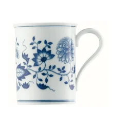 Becher<Hutschenreuther Becher m. Henkel Blau Zwiebelmuster