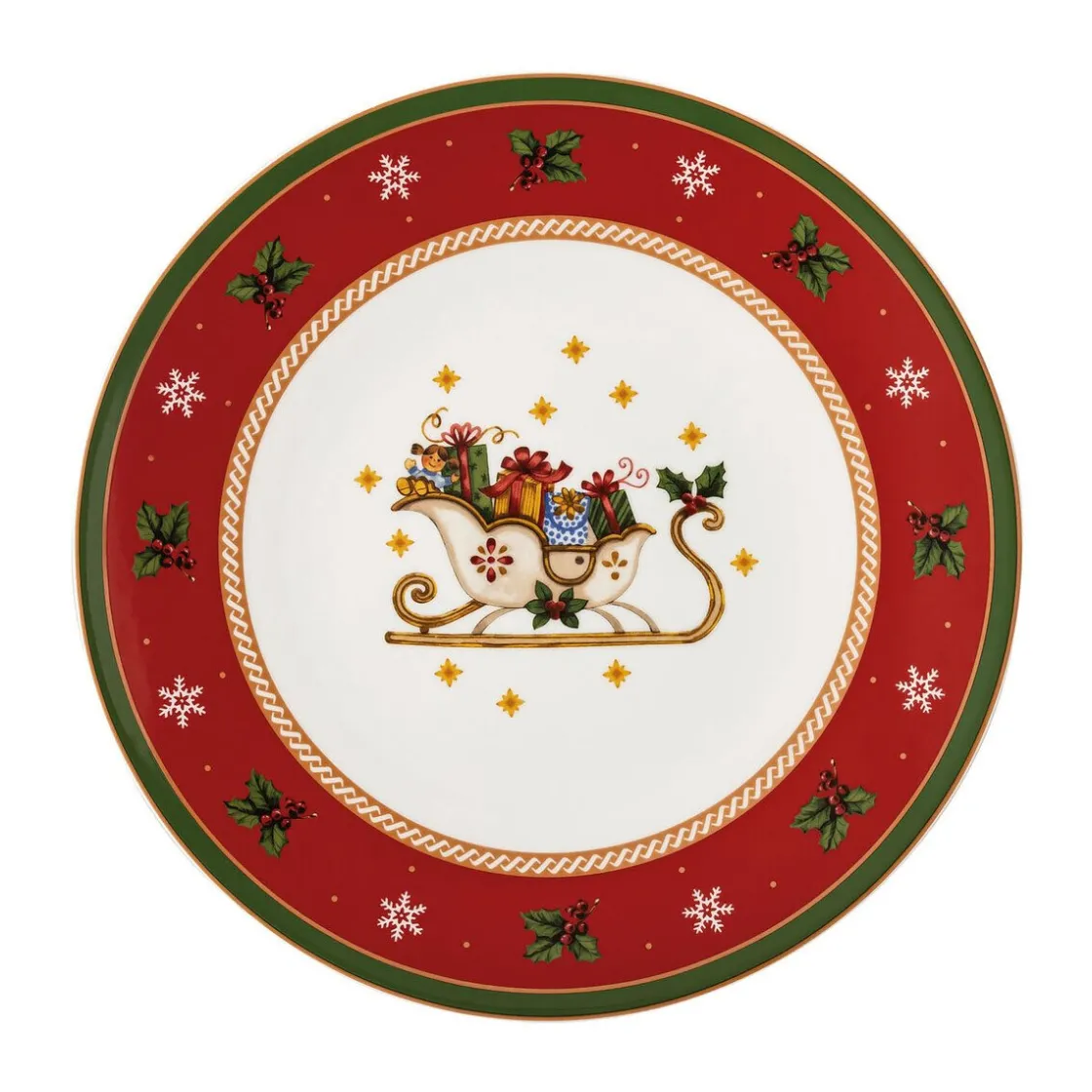 Weihnachtsgeschirr<Hutschenreuther Plätzchenteller 31 cm Happy Wintertime
