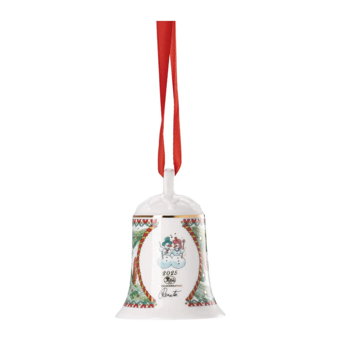 Weihnachten|Weihnachtsdekoration<Hutschenreuther Porzellanglocke 8 cm Sammeledeition Weihnachten Weihnachtsglocke 2025