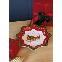 Weihnachten<Hutschenreuther Sternschale 25 cm Happy Wintertime